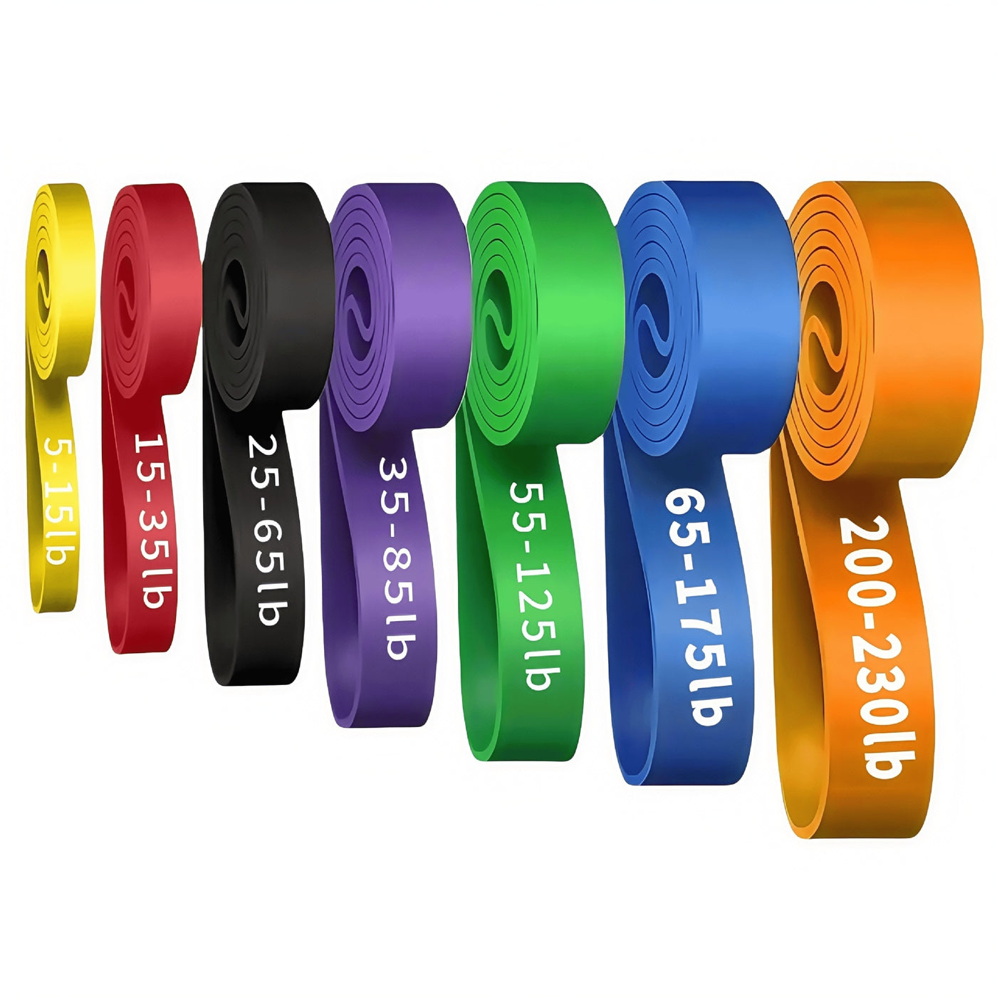 5-Level Latex Resistance Bands Set — Gym, Yoga & Pull-Up Bands