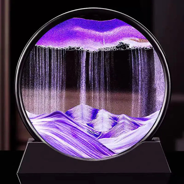 Moving Sand Art Frame – 3D Relaxing Desk Decor